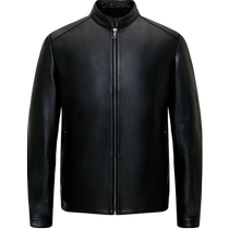 Navigare Italy Small Sailing Winter Upright Collar Leather Clothing Mens New Standout Windproof Goat Leather Jacket