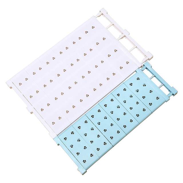 Cabinet layered rack wardrobe retractable nail-free separation