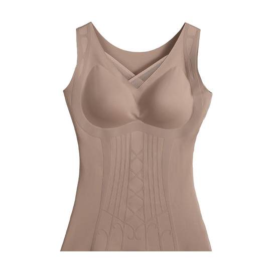 秋冬塑身衣上半身女免穿文胸束腰收肚子大码美体束身内衣收腹背心