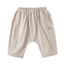 David Bella childrens pants 2024 new summer boys casual three-quarter pants baby style pure cotton large pp pants