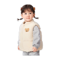 Balabala baby vest outer wear new baby down jacket vest winter wear thickened warm fashionable and cute