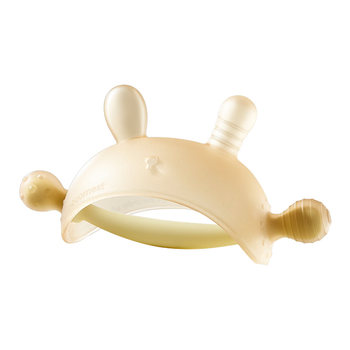 Kechao small month old rabbit teether baby molar stick baby anti-eating hand mushroom teether comfort boiled 0-6 months