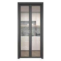 New Hauxuan V50 Kitchen Folding Door Sepal Door Invisible Toilet Aluminum Alloy Push Ramen Trackless Door Customization