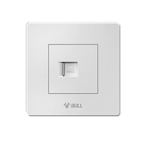 Bull Category 6 CAT6 wired computer network cable socket Gigabit network port 86 type concealed wall network interface panel