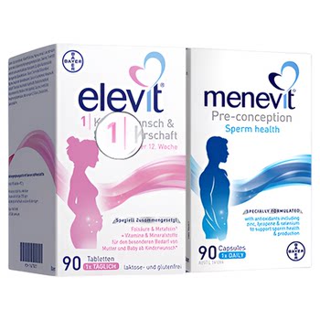Elevit men's and women's pregnancy preparation folic acid combination