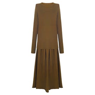 Aaaaxbbb super cow fabric knitted top long skirt