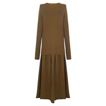 Aaaaxbbb super cow fabric knitted top long skirt