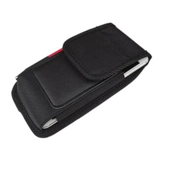 Canvas mobile phone bag men's mobile phone bag wearing belt mobile phone case horizontal and vertical wear-resistant sports waist hanging construction site work waist bag
