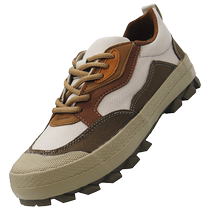 3537 low-cut liberation shoes for men on construction sites wear-resistant work shoes non-slip outdoor work shoes anti-odor labor protection rubber shoes