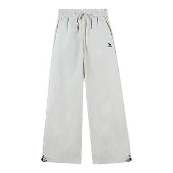 Camel roaming sun protection pants women's summer quick-drying pants loose high-waist straight outdoor mountaineering casual paratrooper wide-leg pants