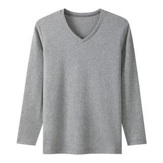 三枪2025年秋冬新品3A抗菌莱卡棉男士打底衫热力弹V领保暖上衣男