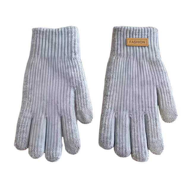 Touch screen cotton gloves winter warm plus velvet cold-proof gloves