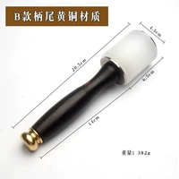 Молоток для резьбы по коже из сандалового дерева в стиле B с латунной ручкой и хвостовиком