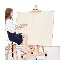 Full-open drawing board extra large full-open oil painting solid wood 0# drawing board sketch board full basswood 1k art drawing board