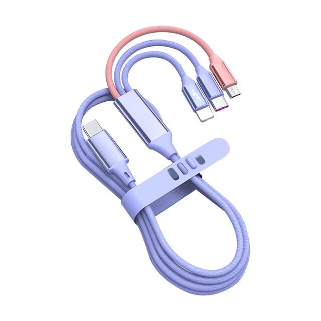 Male C to 1 to 3 Typec fast charging data cable