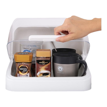 3084-ASVEL imported cup and bottle storage box with lid dustproof water cup storage box baby tableware storage rack