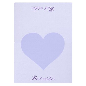 Morandi love three-dimensional handwritten card holiday greeting card