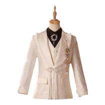 Childrens suit boys dress Chinese style handsome model catwalk flower girl suit boys piano performance suit
