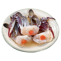 Жирные кусочки пьяного краба сырые маринованные морепродукты фирменный маринованный краб Нинбо соленый краб красная паста кислый крабовый бульон плавающий краб