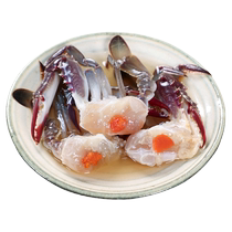Fatty ready-to-eat drunken crab chunks raw pickled seafood Ningbo specialty pickled crab salty crab red paste sour crab stock swimming crab