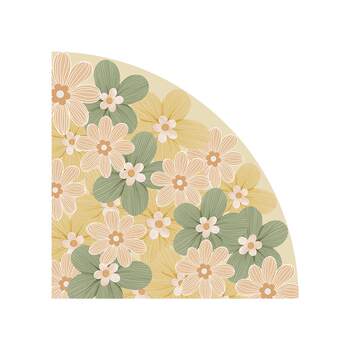 Leather material wipeable no-wash floor mat
