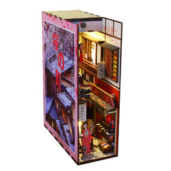 Handmade Pop-Up Book DIY Small House Cherry Blossom Town Japanese-Style Assembly Model Creative Ornament Birthday Gift