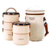 304 stainless steel multilayer ultra-long insulation lunch box office worker delivery with dinner bucket portable microwave oven heating meal box