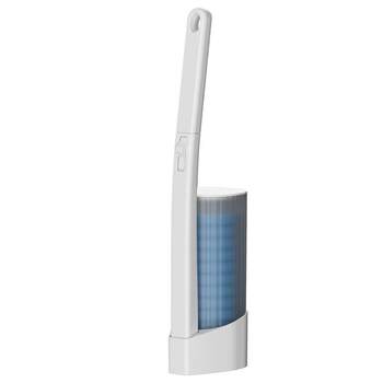 Disposable toilet brush, no punching, wall hanging