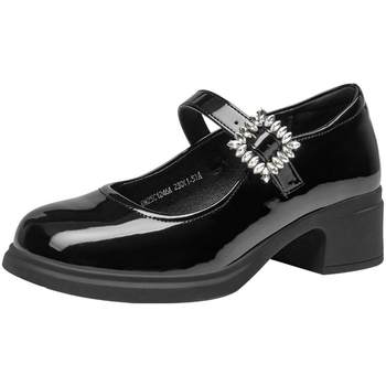 Dadong mary jane shoes women's shoes 2025 autumn new thick heel medium heel straight button round toe buckle c1246