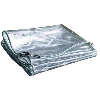 Transparent rainproof pvc waterproof cloth thickened rainproof outdoor cover plastic cloth tarpaulin insulation warm oil cloth