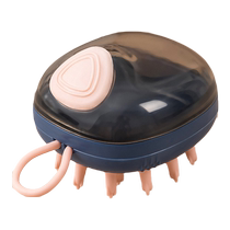 Shampoo and comb hair brush with liquid silicone massage brush massage and comb scalp cleaning brush shampoo and comb hair artifact