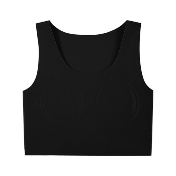 Ice Silk Seamless Les Corset Bra ເຕົ້າ​ນົມ​ໃຫຍ່​ເປີດ​ເຜີຍ Vest ກິ​ລາ​ຂະ​ຫນາດ​ນ້ອຍ​ຫນ້າ​ເອິກ​ຂອງ​ແມ່​ຍິງ​ຫໍ່ Handsome T Plastic ຫນ້າ​ເອິກ Flat ພາກ​ຮຽນ spring ແລະ Summer Unisex