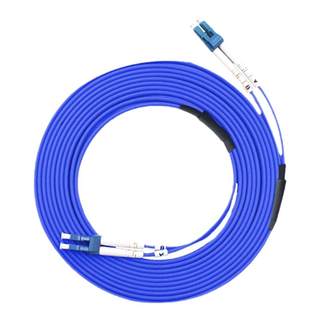 网立方铠装光纤跳线sc抗拉防水双芯工程防鼠3/5/8/10/20/50米sc转lc单模尾纤跳线fc万兆多模光钎2芯4芯电信级