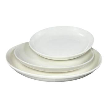 Special plate for chopped pepper fish head steamed fish large round plate pure white