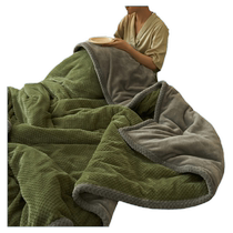 Blanket winter thick plus velvet sheet quilt coral velvet sofa blanket office nap blanket bed blanket