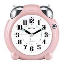 Japans Lisheng childrens small alarm clock silent bedside snooze ring cute simple alarm clock students use to get up artifact