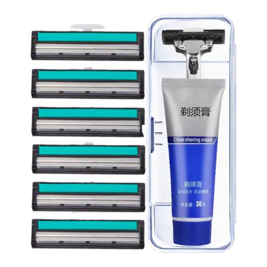 Manual razor double care beard razor