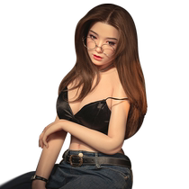 Mystery adult non-inflatable full-body silicone solid doll for men insertable real-life version with pubic hair sex products