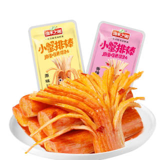 渔米之湘手撕蟹味棒蟹肉棒手撕蟹柳蟹味蟹足棒休闲即食海味零食