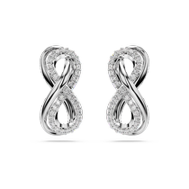 (Same series as this sand) Swarovski Hyperbola infinity symbol earrings for women light luxury and high-end