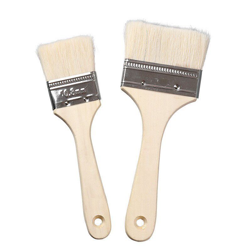 Special purpose for barbecue brushes, non-hair-free food grade wool oil brush tools, kitchen pancake supplies sauce baking, high temperature resistance