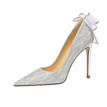 Lily Wei banquet high heels womens 18-year-old coming of age ceremony blingbling small size 313233 French bow