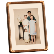 Chinese solid wood photo frame table wooden picture frame framed six six inch seven seven eight eight washed photos made into high-end customization
