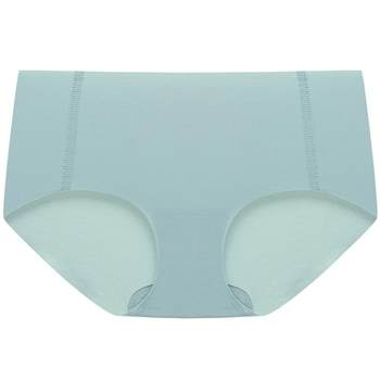 Landroli underwear women's pure cotton bottom crotch mid-waist boxer briefs ສະດວກສະບາຍ seamless ສັ້ນ breathable underwear mint ແບບ Mambo