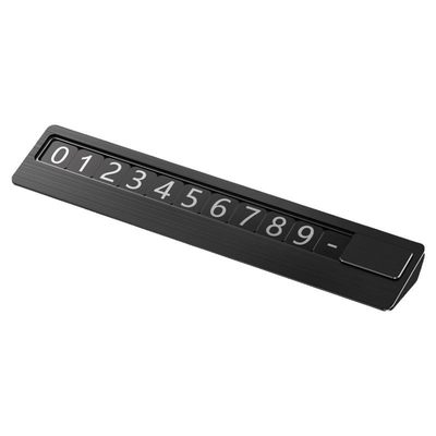 Mobile phone plate car with car aluminum alloy temporary parking number shift license plate ornaments car supplies