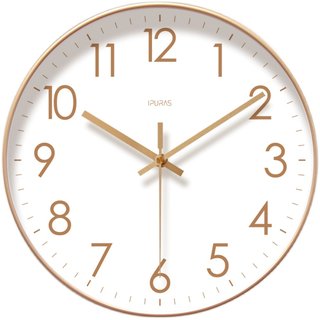 Silent Sweep Second Clock Living Room Wall Clock Qiuyi Fashion