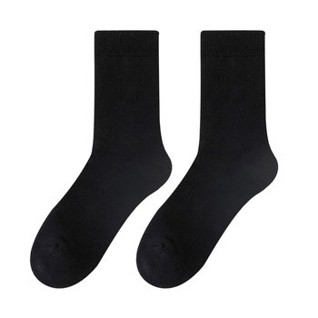 Shixiatu 100% pure cotton plus velvet warm large size men's socks