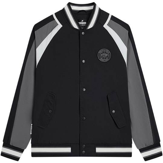 特步运动外套男士2025秋冬新款户外防风双层茄克潮流百搭薄款风衣