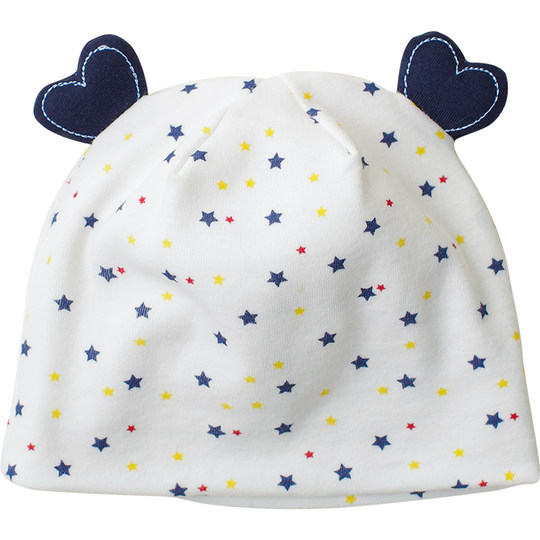 喜得瑞婴儿胎帽0—3个月无骨初生护卤帽秋冬款双层可爱宝宝套头帽