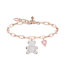 Swarovski Teddy Bright Teddy Bear Heartbeat Bear Couple Bracelet Bracelet